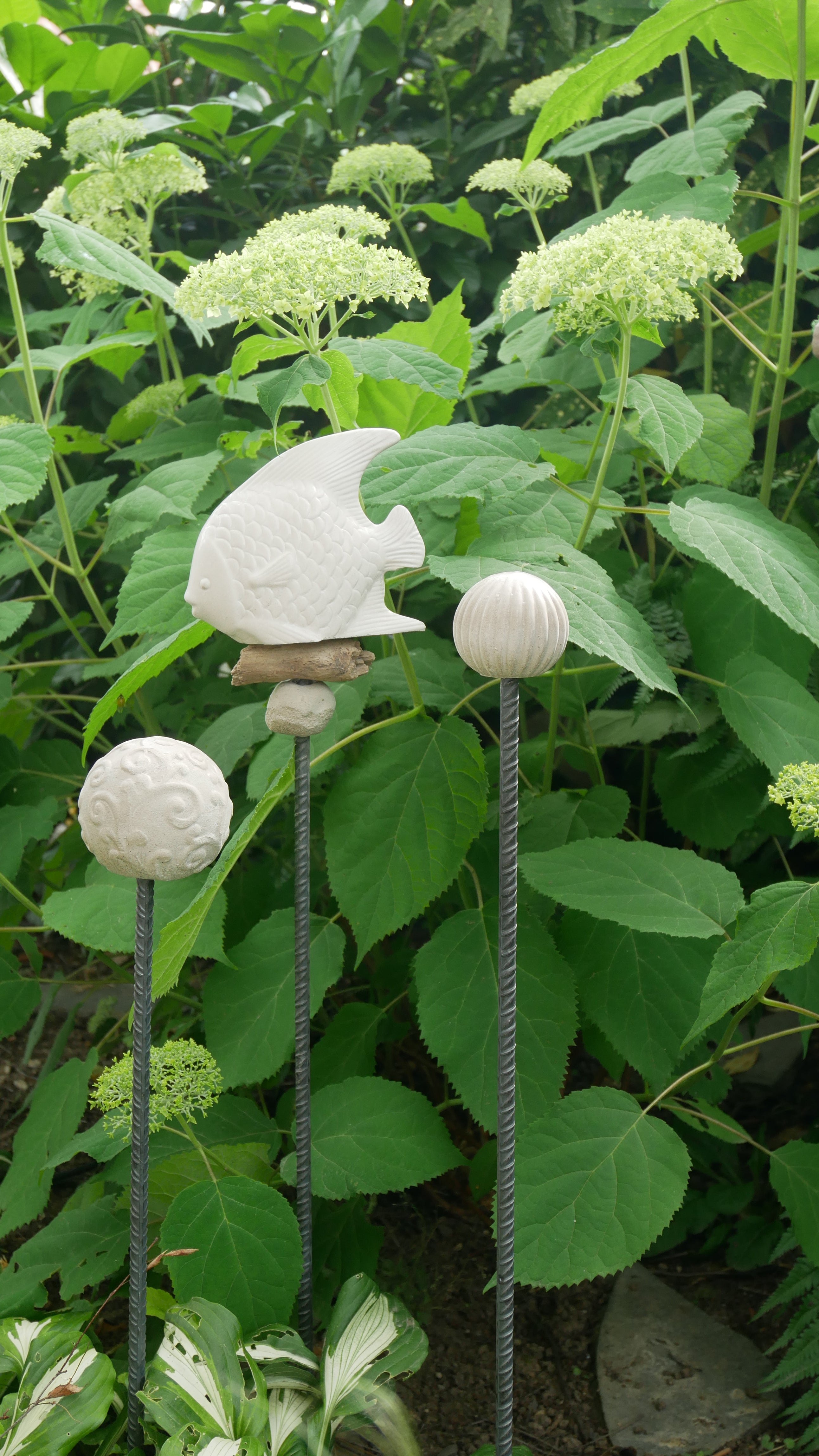 Deko Fisch, Beton Fisch, Gartendeko, Deko für den Garten, Dekoration