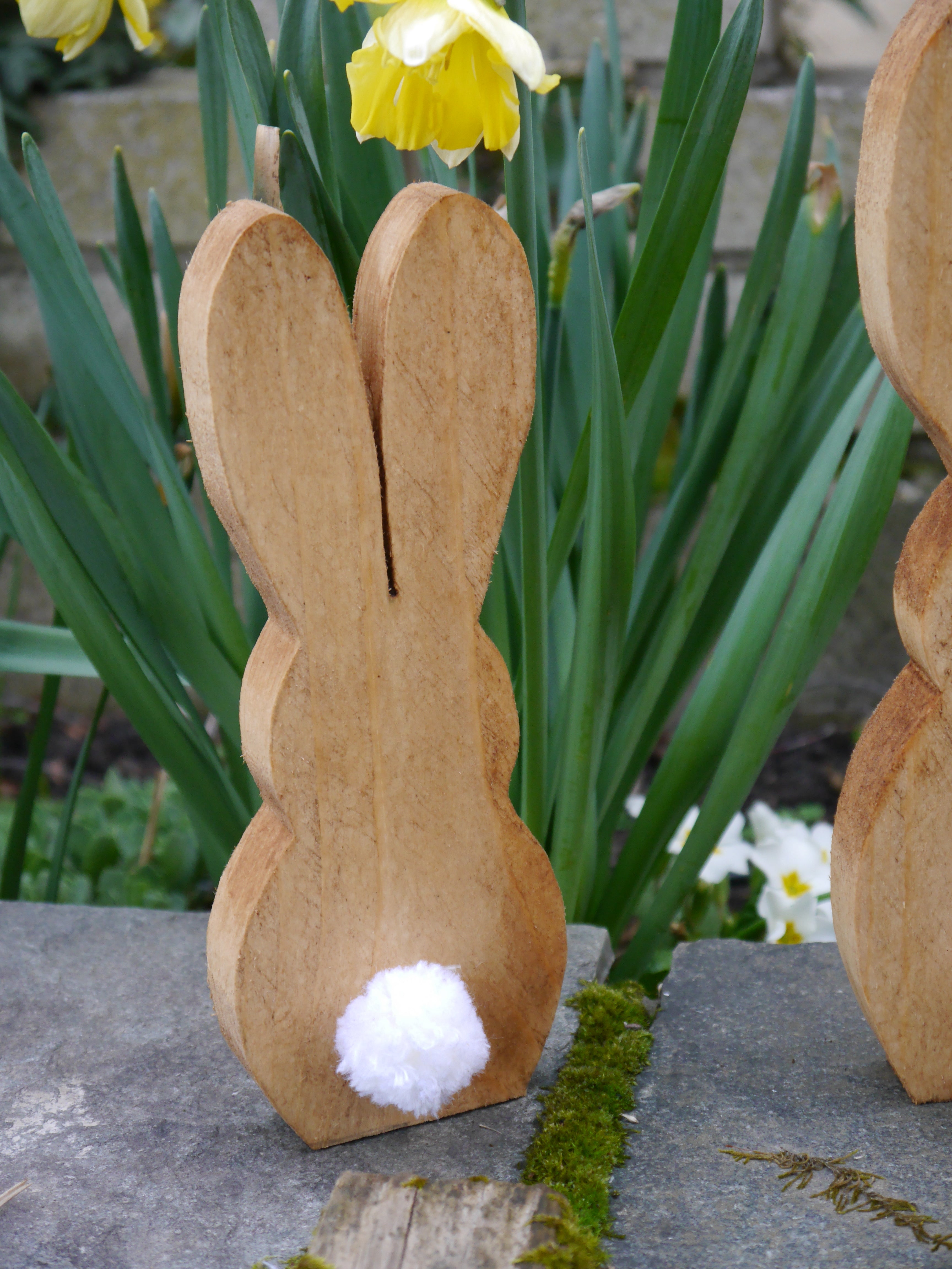 große Osterhasen, Holzhasen, Dekohasen, Ostern, Frühling, Dekoration Haustüre, Osterdekoration Haustüre