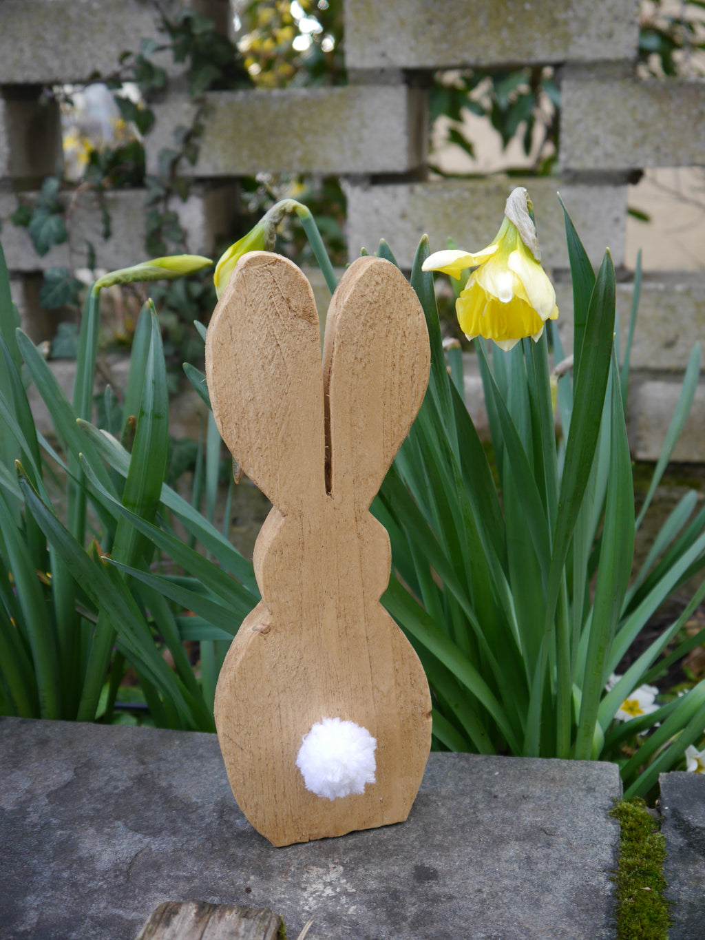 Large Easter bunnies, wooden bunnies, decorative bunnies, Easter, spring, front door decoration, Easter front door decoration