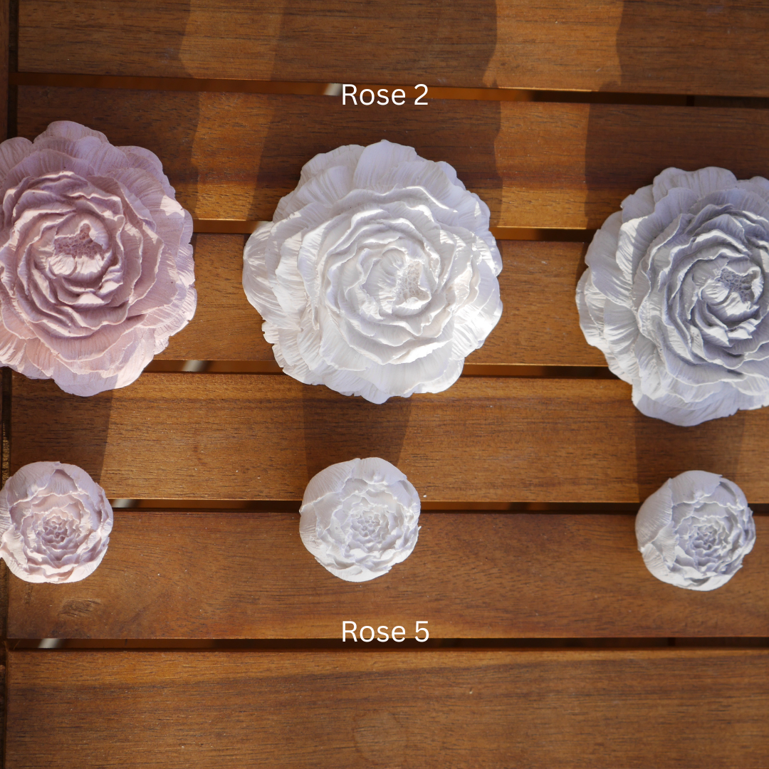 Deko Rose, Pfingstrose, Rosenset, Rose, Gartendeko