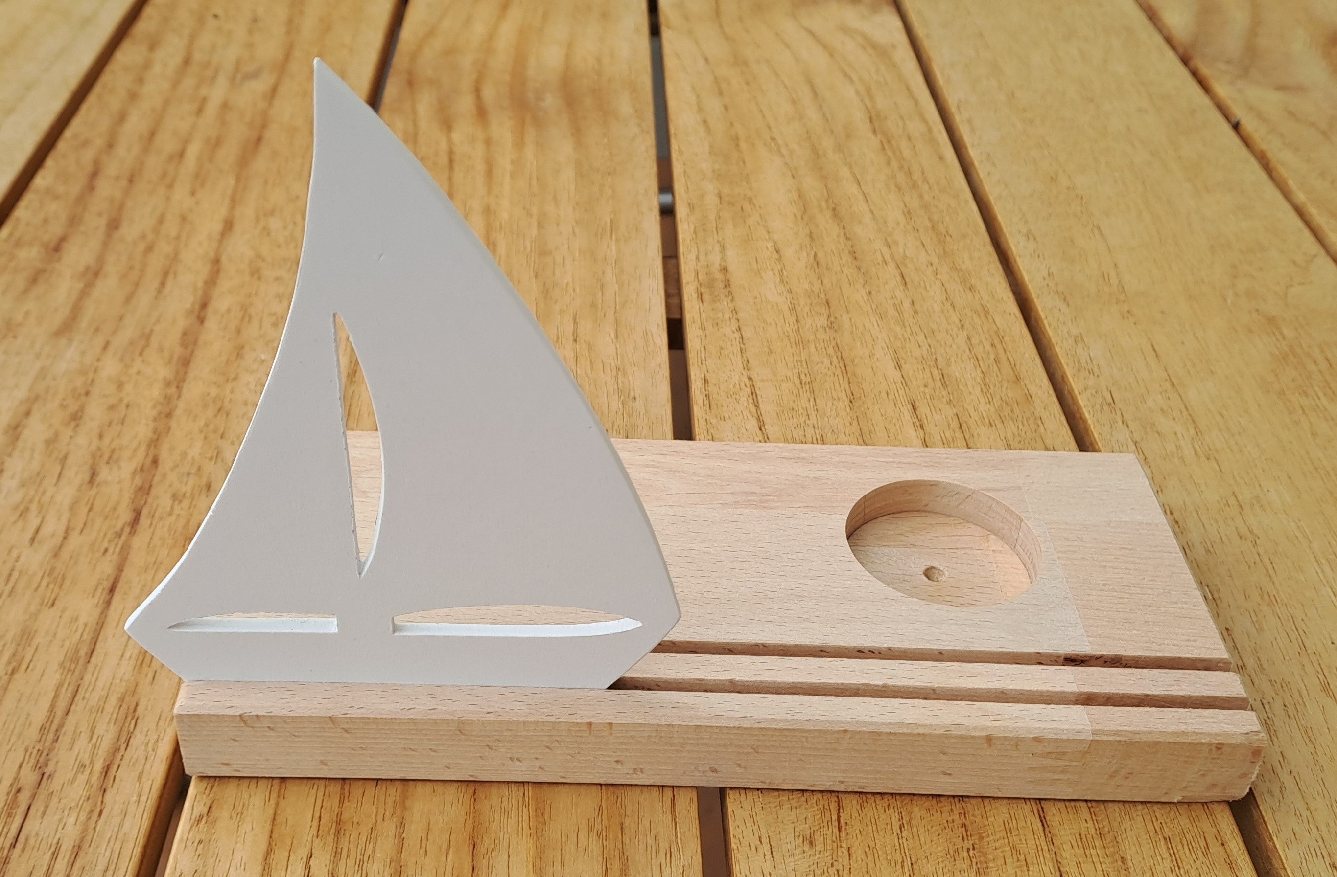 Lichtleiste, Kartenhalter Sommer, Segelschiff