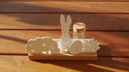Osterdeko, Osterkerze, Ostern, Dekoleiste, Lichtobjekt, Kerzen Dekoration,  Fensterdekoration, Geschenk