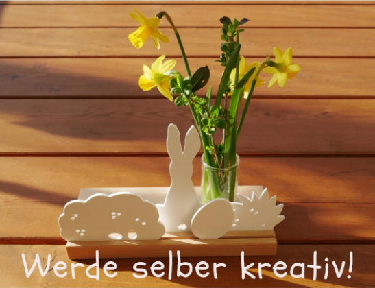 Osterdeko, Osterkerze, Ostern, Dekoleiste, Lichtobjekt, Kerzen Dekoration,  Fensterdekoration, Geschenk